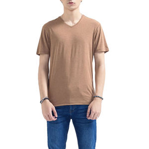 T-shirt imprimé à col rond et manches courtes coupe ample pour homme, T-shirt délavé à effet tie-dye pour homme - Product Image 1