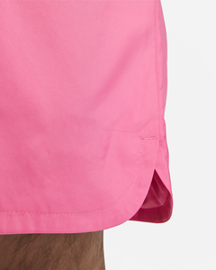 <b>Men's</b> <b>Pink</b> Solid 100% Polyester Front Logo Drawstring Bermuda <b>Shorts</b> Quick Dry Casual Wear - Product Image 5