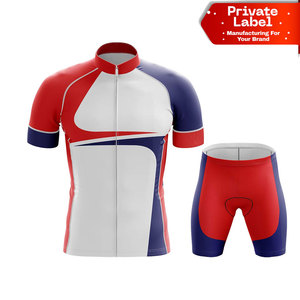 Uniforme de Ciclismo con Jersey y Pantalones Cortos a Juego, Conjunto de Equipo Azul y Amarillo, Uniforme de Ciclismo Amarillo de Alta Visibilidad para Carreras de Bicicleta de Carretera - Product Image 1