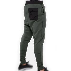 2024 Jogger de tela de algodón personalizado para hombre al por mayor para pantalones de chándal de lana con estampado de hojaldre, sudaderas apiladas con logotipo personalizado - Product Image 2