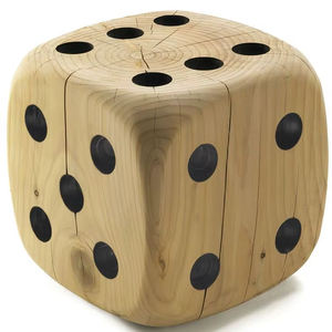 ลูกเต๋าไม้ขนาดใหญ่ 3.5 นิ้ว คุณภาพสูง พกพาสะดวก ชุดเกมลูกเต๋าไม้สำหรับเล่นกลางแจ้ง เกมสนุกสำหรับครอบครัว - Product Image 1