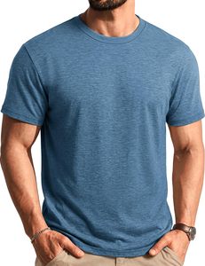 T-shirt Homme Tendance en Coton Décontracté, Vente en Gros, Premium, Manches Courtes, Col Rond, Respirant, Séchage Rapide, Écologique, Coupe Ajustée, Doux - Product Image 1