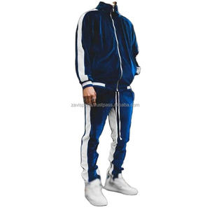 Chaqueta Deportiva de Terciopelo para Hombre, Conjuntos Deportivos para Hombre, Ropa Casual de Color Contrastante, Diseño Urbano Personalizado - Product Image 6