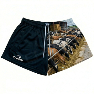 Pantalones Cortos de Rugby Personalizados con Bolsillo con Cremallera, Transpirables, de Poliéster Sublimado, con Nombre del Equipo - Product Image 2