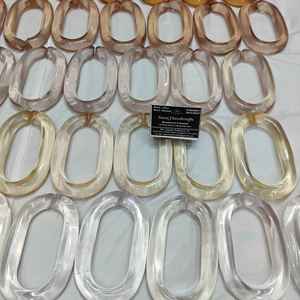 Grandes chaînes en résine transparente colorées de grande taille pour la décoration murale, accessoires de chambre, toutes les couleurs disponibles, artisanat en résine - Product Image 6