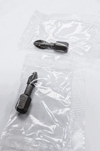 Embout de tournevis Phillips PH2, finition sablée, 25 mm, acier forgé résistant aux chocs, pièce individuelle avec sac PP, OEM Taïwan, bricolage - Product Image 2