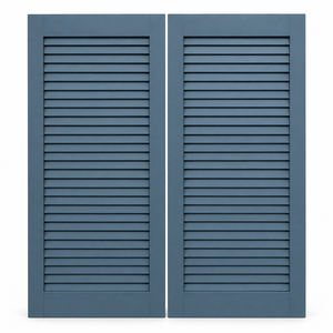Volets extérieurs horizontaux fixes en bois massif sur mesure pour décoration de ferme de style européen - Écologiques - Product Image 1