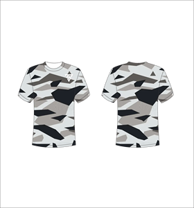 T-shirt personnalisé pour homme avec impression intégrale, motif camouflage géométrique épuré, tee-shirt graphique de haute qualité, sublimation, streetwear pour homme - Product Image 1