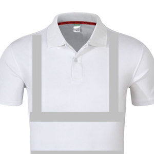 <b>Hi</b> <b>Vis</b> Men's Short-Sleeved Reflective <b>T</b>-<b>Shirt</b> - Stock Safety Polo <b>Shirt</b> with Custom Reflective Safety High Visibility Protection - Product Image 2
