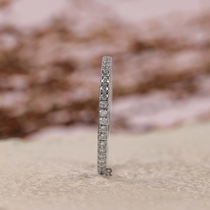 Anillo de Boda de Eternidad Completa con Diamantes Cultivados en Laboratorio, Corte Redondo, Oro 10K, 14K, 18K, para Mujer, Joyería Fina - Product Image 2