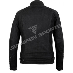 Veste en cuir nubuck pour homme, veste de moto en cuir, veste de motard de haute qualité, veste en cuir de vachette élégante pour moto - Product Image 3