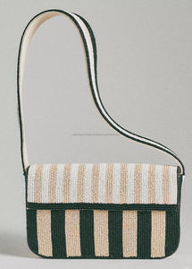 Indian Luxury Handmade Beaded Designer Sling Bag for Women Bohemian Style Boho Evening Shopping Party Shoulder Messenger Bag - Product Image 6