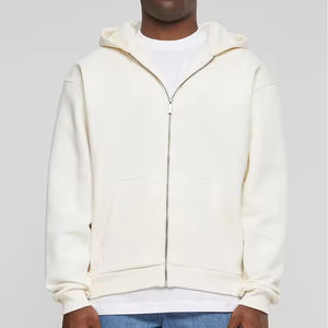 Sudaderas con capucha de invierno al por mayor, 100% algodón, forro polar grueso, extragrandes, con logo personalizado estampado y bordado para hombre - Product Image 6