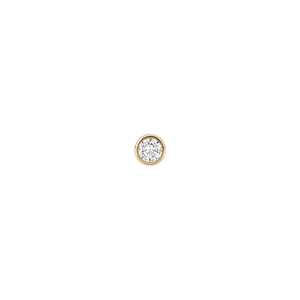 Boucles d'oreilles solitaires minimalistes en or massif 10k 14k 18k avec diamant de laboratoire taillé, serti clos, à vis, certifiées IGI pour femme - Product Image 6