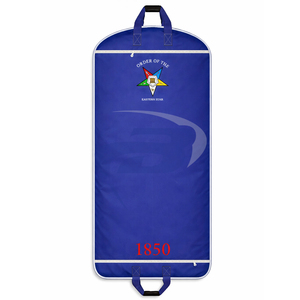 Bolsa para Prendas Masónicas Bordada de la Orden de la Estrella del Este (OES) con Forro Personalizado y Plegable - Product Image 1