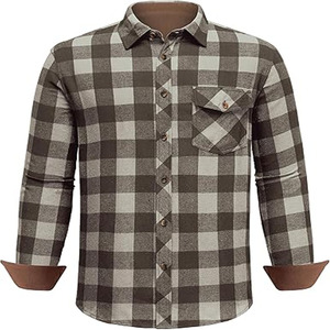 <b>Womens</b> Longline <b>Flannel</b> <b>Shirt</b> Relaxed Plaid Button Front Casual Layering Top Soft Comfortable Street Fashion Clothing - Product Image 4