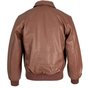 High Quality Vintage Style WW2 US <b>Pilot</b> Genuine Sheep Leather Bomber <b>Jacket</b> Soft & Shiny Sheepskin Coat for Men - Product Image 4