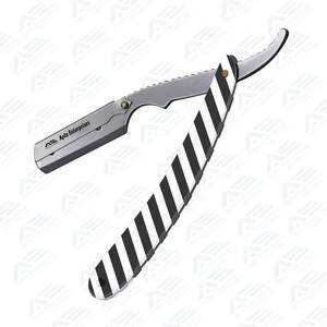 Nouveau rasoir à Double anneau avec poignée rasoir de sécurité en acier inoxydable pour coupe de cheveux barbe et sourcils toilettage outils de rasage - Product Image 3