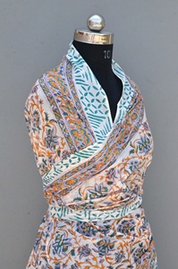 New Arrival Hand Block Print Cotton Bikini Cover Up Sarong For Women Gift For Her - Product Image 4