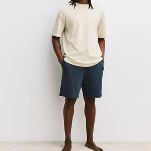 Shorts en toile personnalisés pour hommes, style streetwear, respirants, avec broderie, pour le fitness et la course à pied, taille élastique – Vente en gros - Product Image 4