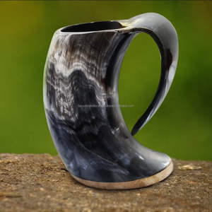 Meilleur mug en corne Trinkhorn fabriqué à la main par Tayyab Handicraft - Product Image 4