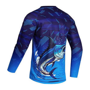 T-shirt de pêche pour homme, marque privée, confortable, 100 % polyester, respirant, prix bas, fabriqué au Pakistan - Product Image 2