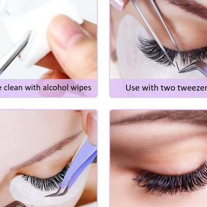 Pinces à cils antidérapantes avec pointe en fibre pour extensions de cils - Product Image 5
