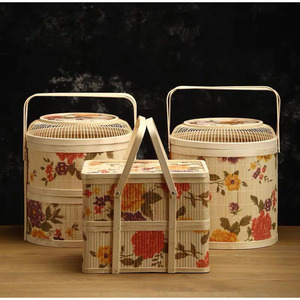 Luxury Handcrafted Rattan <b>Storage</b> <b>Basket</b> Eco-Friendly Woven Organizer Box with Handles for Home Decor - Macy - Product Image 4
