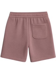 Men Dull Mauve <b>Fleece</b> <b>Shorts</b> Soft Polyester Blend Elastic Waist Eco-Friendly Sustainable Casual Lounge Gym Pants Custom Logo OEM - Product Image 2