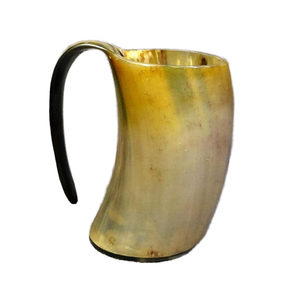 Chope à bière en corne de viking moderne, écologique et de haute qualité, faite à la main, décorative, imperméable, pour pique-nique, camping, boisson réutilisable, fêtes, ox - Product Image 6