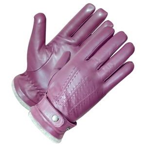 Guantes de cuero unisex con pantalla táctil transfronteriza, cálidos para invierno, impermeables, cortavientos, acolchados de terciopelo, para exteriores - Product Image 1