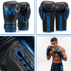 Gants de boxe en cuir OEM avec absorption des chocs, rembourrage en mousse, fermeture auto-agrippante, accessoires d'entraînement de combat personnalisés - Product Image 6