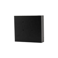 Caja de Aluminio con Recubrimiento de Polvo Negro, Estructura Metálica, Carcasa IP54, Chasis para Equipos Electrónicos