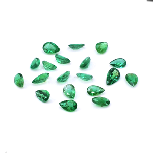 Perlas calibradas de esmeralda natural de Zambia de 4x6 mm, piedras preciosas facetadas sueltas naturales para la fabricación de joyas, listas para usar. - Product Image 1