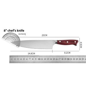 Cuchillo de chef japonés LEGACY BLADES profesional, hecho a mano, de acero con alto contenido de carbono, ambidiestro, para cocina, OEM, venta al por mayor. - Product Image 2