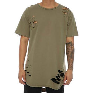 T-shirts pour hommes de haute qualité, 100% coton, poids lourd, effet délavé, coupe ample, personnalisés, respirants, col rond, avec impression - Product Image 4