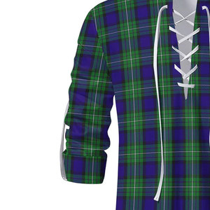 Chemise écossaise traditionnelle Jacobite Ghillie Kilt à carreaux Meldrum Tartan, à lacets, sur mesure, de haute qualité pour homme - Product Image 4