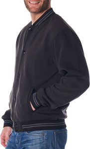 <b>Men</b>’s Varsity <b>Jacket</b> Classic Letterman Coat <b>Baseball</b> Bomber <b>Jacket</b> Lightweight Stylish Everyday Outerwear - Product Image 2