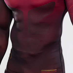 Rashguard MMA à personnaliser par sublimation, T-shirt de compression BJJ, Rashguard imprimé sur mesure pour hommes, Technologie OEM, Manches longues - Product Image 5
