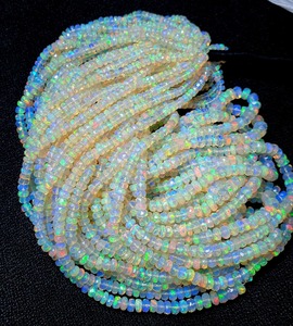Cuentas facetadas de ópalo Welo etíope natural AAA de 4-5 mm, cuentas de ópalo de fuego para la fabricación de joyas a precio mayorista al por mayor. - Product Image 3