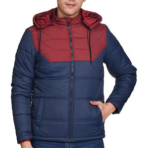 Chaqueta Acolchada de Lona para Invierno, Resistente al Viento, con Cuello Mao y Cierre de Cremallera, Servicio OEM - Product Image 1