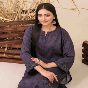 <span class=keywords><strong>EMEL</strong></span> Mujer Hermosa 3 piezas Lino Salwar Kameez Ready-Made Daily Party Wear Diseño indio y pakistaní - Product Image 5