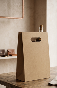 Sacs en papier kraft jetables de haute qualité pour l'épicerie, emballage recyclable à fond carré à emporter - Product Image 2