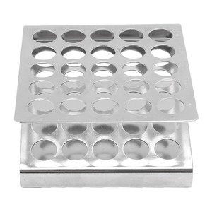 ชั้นวางหลอดทดลองสแตนเลสแบบ 25 รู รูปตัว Z - Product Image 1