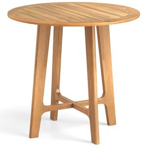 Tavolo da pranzo da patio da 31,5 pollici con piano a doghe e struttura a X - Product Image 1