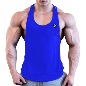 Débardeur de sport pour homme, coupe classique, couleur unie, en coton (97%) et élasthanne (3%), avec impression floquée personnalisée de haute qualité. - Product Image 4