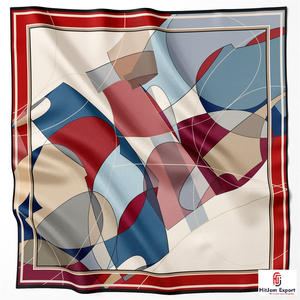 OEM ODM Custom Logo Satin Printed Scarf Fashion Brands Promotional Use Private Label Manufacturer Nigeria Ghana Kenya Congo - Product Image 3