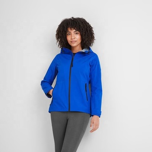 Blue <b>Women's</b> Waterproof Windbreaker <b>Jacket</b> Hooded <b>Zip</b> <b>Up</b> Lightweight Outdoor Rain Coat for Hiking for travel - Product Image 5