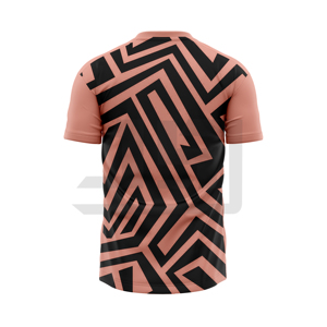 Maillot de football moderne respirant, chemise de sport durable avec motif imprimé, 100 % coton, col en V, personnalisable avec le nom de l'équipe - Product Image 1