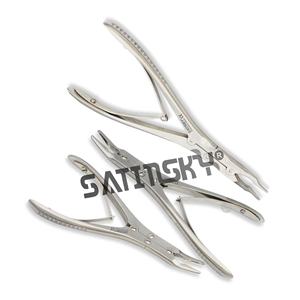 Lot de 2 instruments de chirurgie orthopédique vétérinaire à double action droite en acier coupe-os et grignoteuse Rongeur - Product Image 4